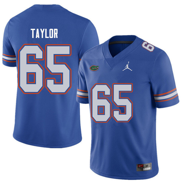Jordan Brand Men #65 Jawaan Taylor Florida Gators College Football Jerseys Sale-Royal
